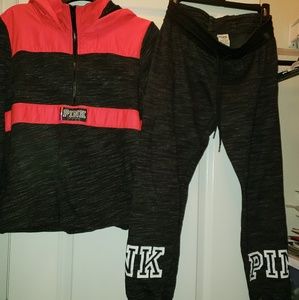 Pink sweat outfit